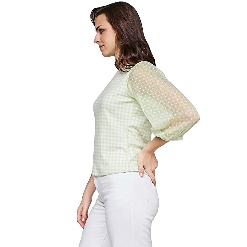 AND Women's Regular Fit Tunic Shirt (FW22AC006TR15_SAGE Green S)