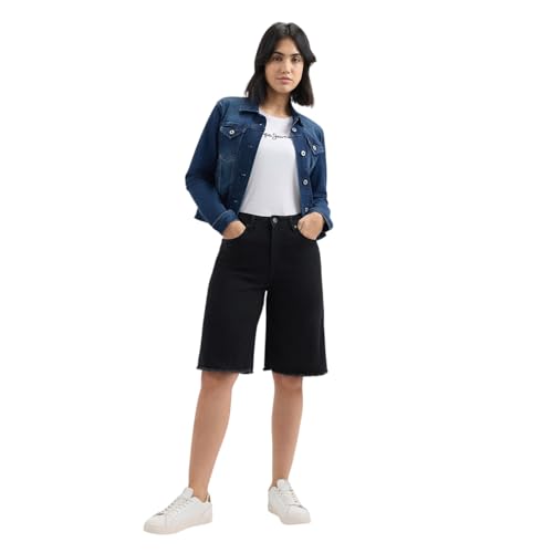 Pepe Jeans Women's Hybrid Shorts (PL801207Q01_Black Used