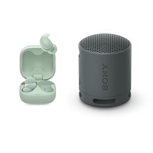 Sony [New Launch] LinkBuds Fit WF-LS910N | Get SRS-XB100 BT Speaker | Active Noise Cancelling Wireless Bluetooth Earbuds, Comfortable Fit with New Supporters -Green