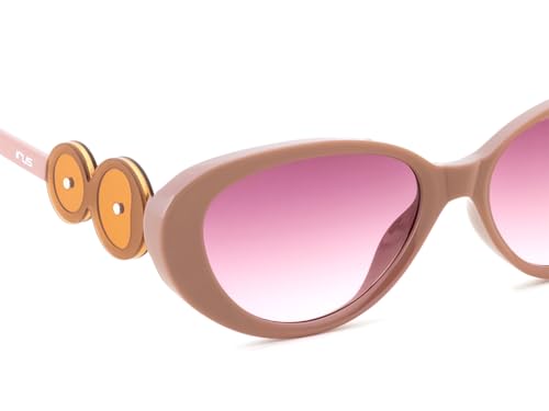 IRUS Women Oval sunglasses | 100% UV protection | Small Size | Grey Gradient Polycarbonate lens