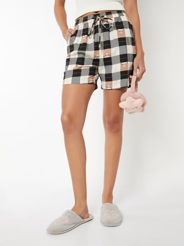 Max Women Checked Sleepwear Shorts (Multicolour_M)