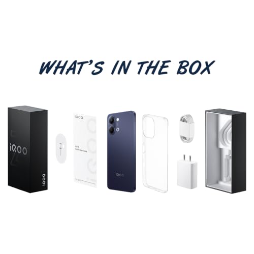 iQOO Z11 Lite 44W 5G (Midnight Blue, 4GB RAM, 128GB Storage) | 6500mAh Battery with 44W Fast Charging* | Dimensity 6300 with 579k+ AnTuTu Score* | OriginOS 6.0 with AI Creation* & Private Space*