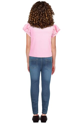 Allen Solly Girl's Regular Fit Blouse (AGTSKRGFA45427_Pink