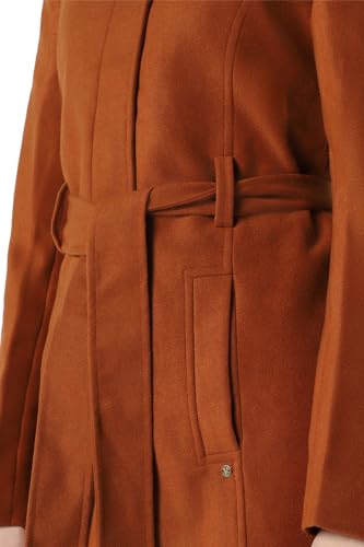 Van Heusen Women's A-Line Coat (VWJKURGFS20724_Brown_XS