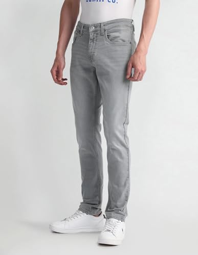 U.S. POLO ASSN. Mens Brandon Slim Tapered Jeans (UDJENO1823_Grey_30)