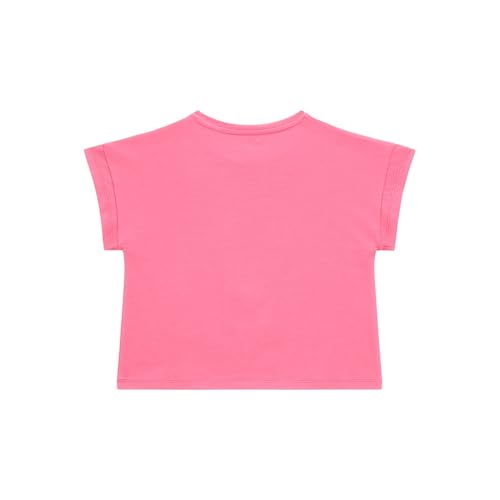 GUESS Pink Cotton Typography Girls T-Shirt
