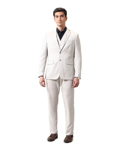 Arrow Men's Reversible Waistcoat Three Piece Ceremonial Suit Beige