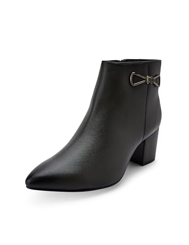 Metro Women Olive Leather Ankle Boot UK/4 EU/37 (31-81)