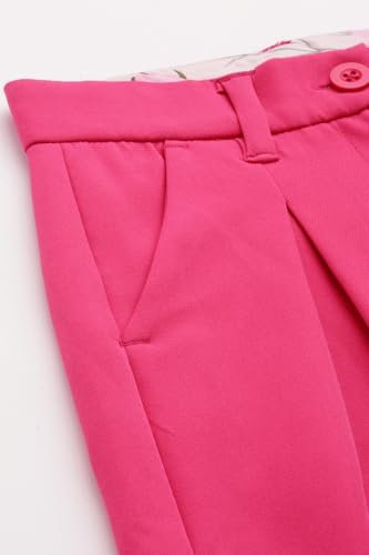 Allen Solly Girls Pink Textured Regular Fit Trousers