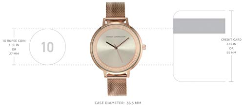 French Connection Analog Rose Gold Dial Women's Watch-FCN0001F