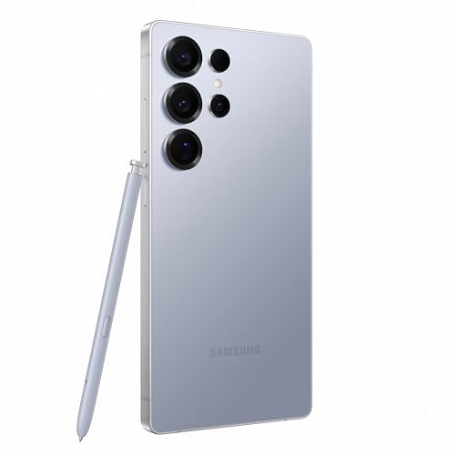 Samsung Galaxy S25 Ultra 5G AI Smartphone (Titanium Silverblue, 12GB RAM, 256GB Storage), 200MP Camera, S Pen Included, Long Battery Life