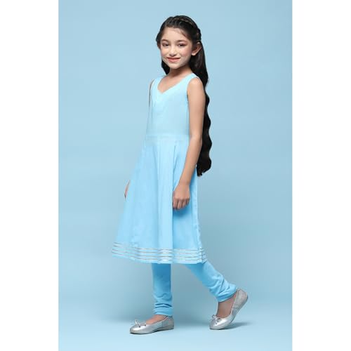 Biba Girls PRINTED STRAIGHT KID(KW5429_POWDER BLUE_13)