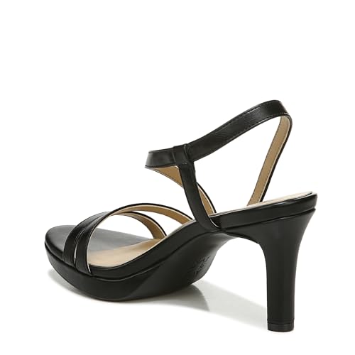 Naturalizer Women's Brenta Strappy Platform Dress Sandal, Black, 9.5