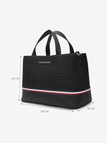 Logo Black Polyester Sling Bag