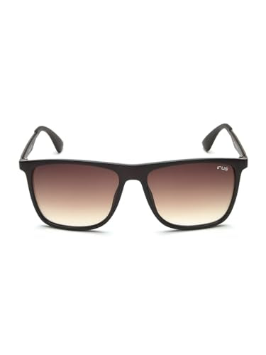 IRUS sunglasses| 100% UV protected | Gradient | Full Rim | Square | Men | Large | Shiny Brown Polycarbonate Frame | Brown Gradient Polycarbonate Lens