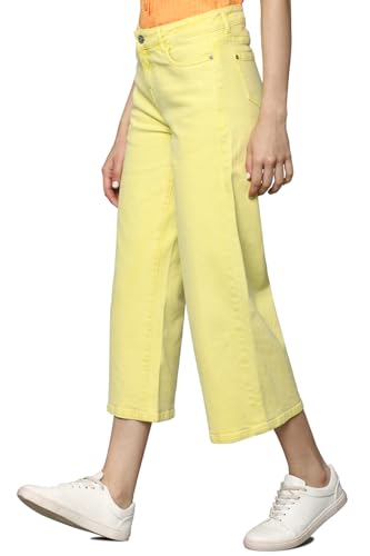 Allen Solly Women Yellow Regular Fit Dark Wash Jeans