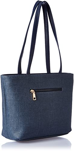 Caprese Womens Milan T Medium Dull Navy Classic Tote Bag