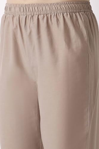BIBA Women Nude Cotton Comfort Pants_XL