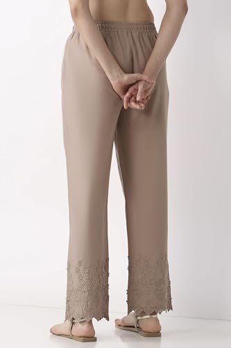 BIBA Women Nude Cotton Comfort Pants_XL