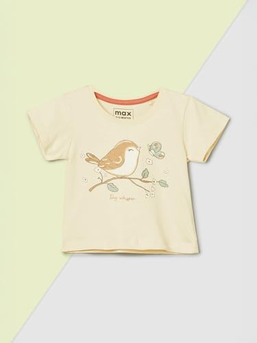 Max Girls Printed T-Shirt - Pack of 3 (Multicolour_18-24 M)
