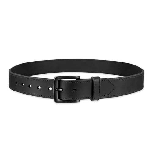 Levi's Casual Belt-Dress for Men Jeans with Thick Strap and Buckle, Matte Black, Small (30-32)