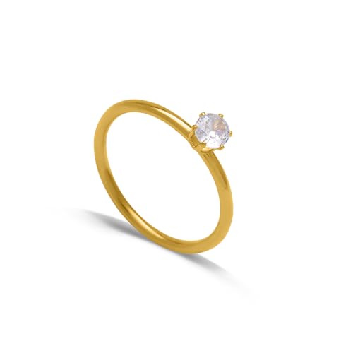 PALMONAS Mini Solitaire Ring(Size-6) | Gifts For Girlfriend | Gift For Women & Girls
