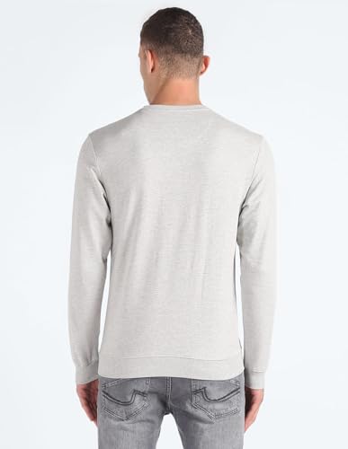 Graphic Print Heathered Sweatshirt