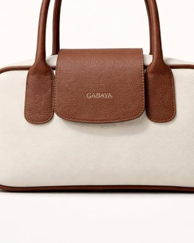 GABAYA Elan Vegan Leather Top Handle Handbag for Women | Structured Elegant Shoulder Bag | Premium Designer Purse for Office, Party & Daily Use