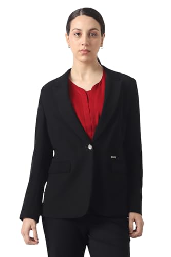 Women Black Solid Blazer