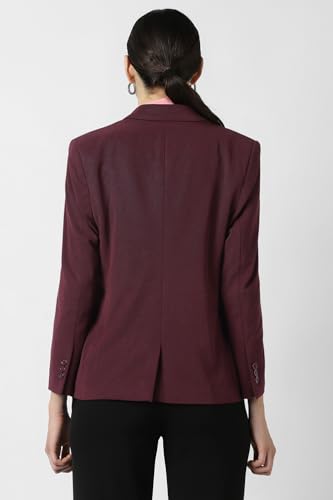 Van Heusen Women's Blazer (VWKZFRGFB59393_Maroon