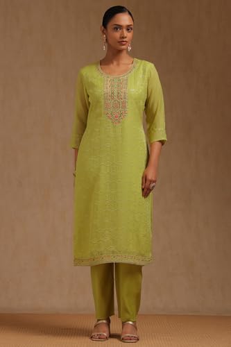 Soch Women's Organza Salwar Suit Set (SMUA5CD2086_Light Green