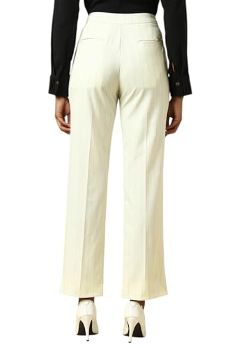 Allen Solly Women's Regular Casual Pants (AHTFERGP184341_Beige