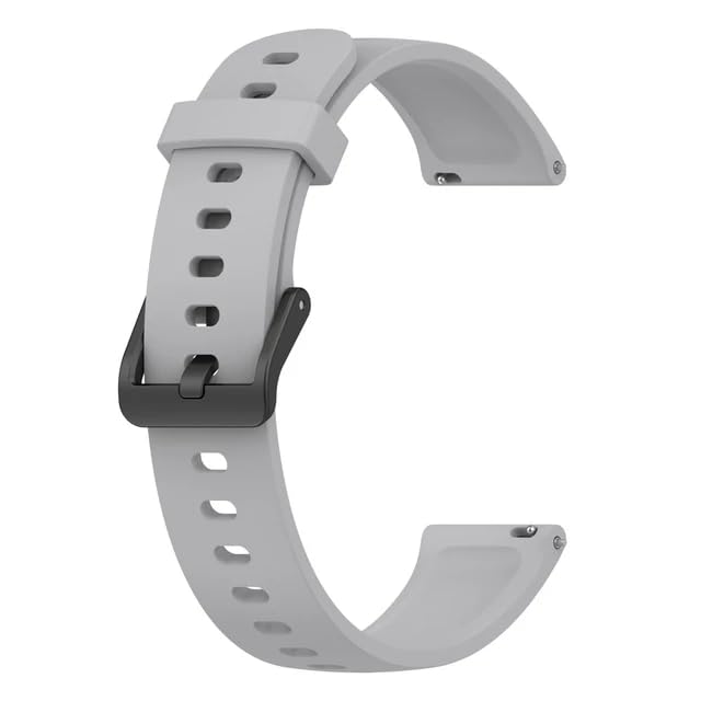 Meyaar Strap Band Only Compatible With realme Band 2 (Not For Any other Brand Watch) : (Tracker Not Included) (Strap Only) (Silicone (Grey))