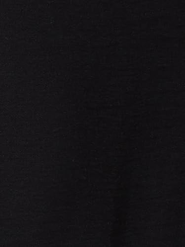 Max Women Solid A-line Shirt Dress with Belt (Black_XS)