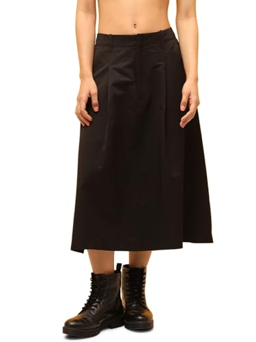 ONLY Women Flared High-Rise Black Skirt