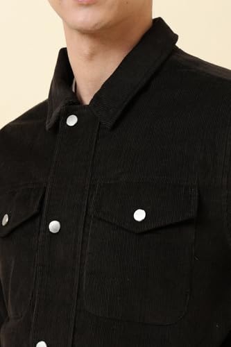 Allen Solly Men's A-Line Coat (ASJKCURGFR69135_Green