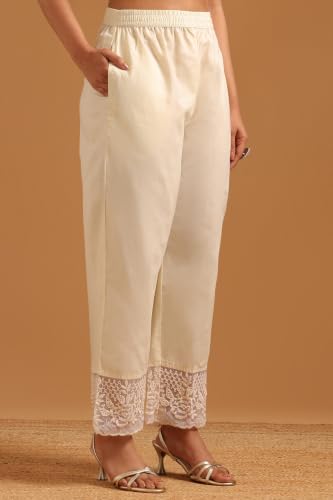 Soch Womens Teal Cotton Blend Printed Chevrons Machine Weave Sequence Work Salwar Suit