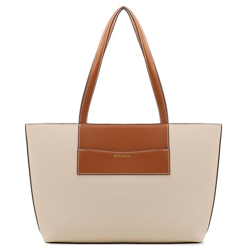 Miraggio Maxine Laptop Tote Bag | Shoulder Bag For Office Fits Upto 15 Inches Laptop | Office Tote Bag | Gift For Women