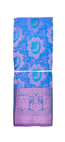 SREE KUMARAN Women's Kanchipuram Silk Pure Pattu Sarees With Blouse
