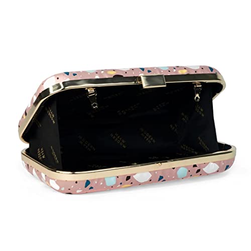 Modern Myth Spot On! Abstract Modern Pink Party Clutch for Women