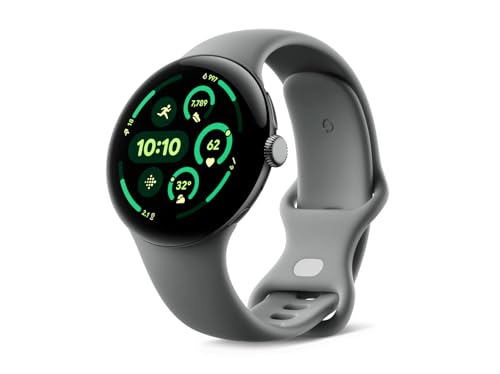 Google Pixel Watch 3 (45mm) — Matte Sage Case — Sage Green Strap — LTE