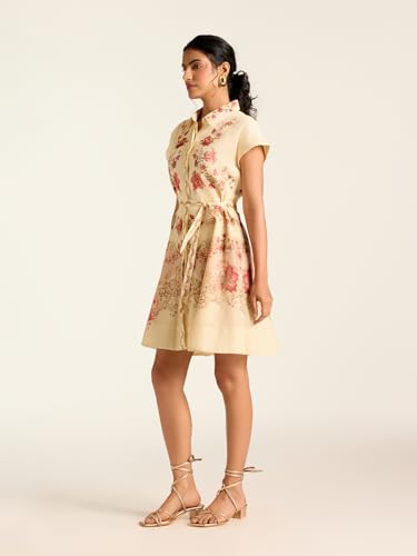 Label RITU KUMAR Ecru Melania Short Dress