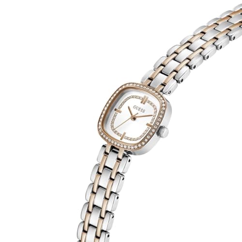 GUESS Square 25mm White Dial Analog Women Watch - GW1018L5