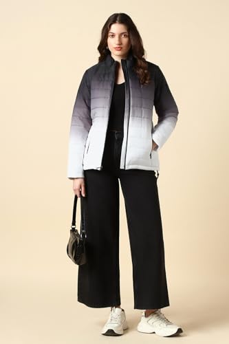 Women Grey Textured Casual Jacket
