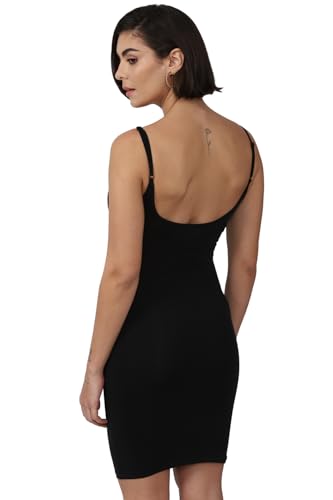 FOREVER 21 women's Polyester Classic Mini Dress (599061_Black