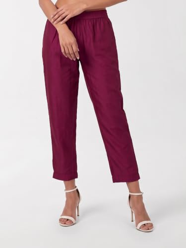 Max Women Embroidered Straight Kurta Set(Magenta_XL)