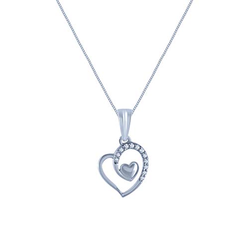P.C. Chandra Jewellers 14k (585) White Gold and Diamond Pendant for Women