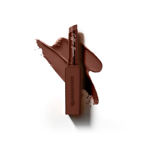 Mamaearth Luxe Matte Long Stay Lipstick with Passion Fruit Oil & Vitamin E -2g | Coffee Brown 16 Hour Long Stay | High Impact Color | Made Safe Certified