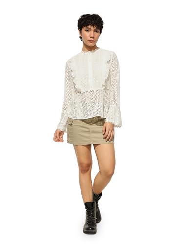 ONLY Women's Regular Fit White Top