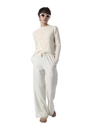 ONLY Women's Loose Pants (9020640-Cloud Dancer_Cloud